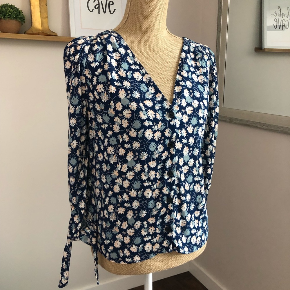 Madewell Daisy Floral Button Down Blouse - Picture 4 of 14